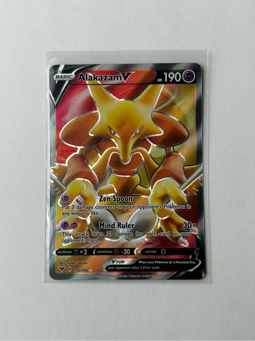 Alakazam V Pokemon Card